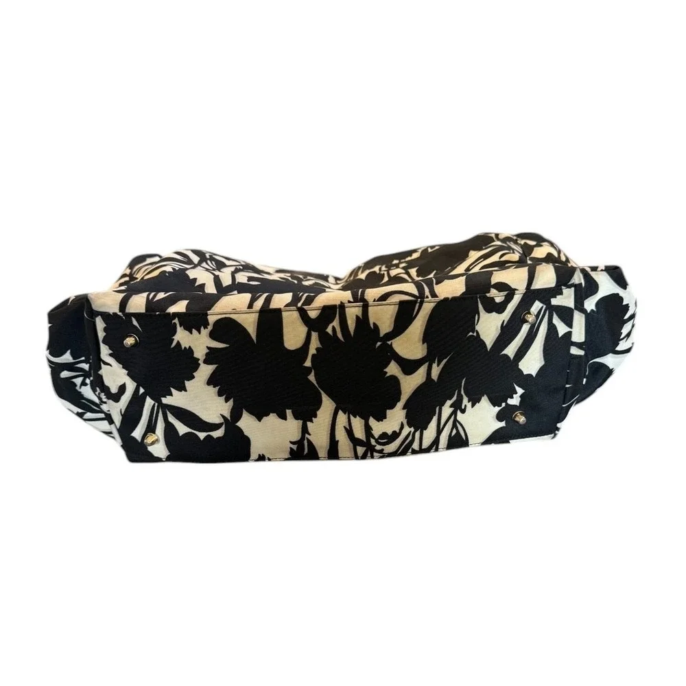 OiOi Australian Diaper Bag Mom Women Baby One Size Black Floral Canvas Messenger